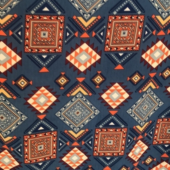 Lularoe Southwest Print Lindsay Kimono Duster Open Top Cardigan - Picture 3 of 8